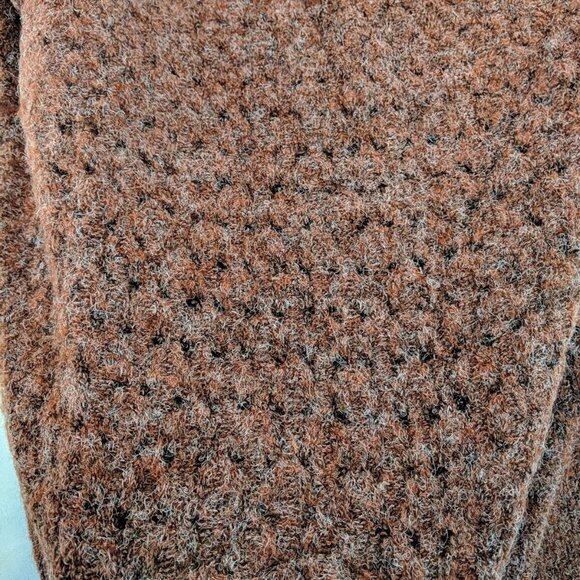 RW & Co. XS Women's Lightweight Open-Knit Sweater Wool Blend Red Heather Long - Picture 11 of 13